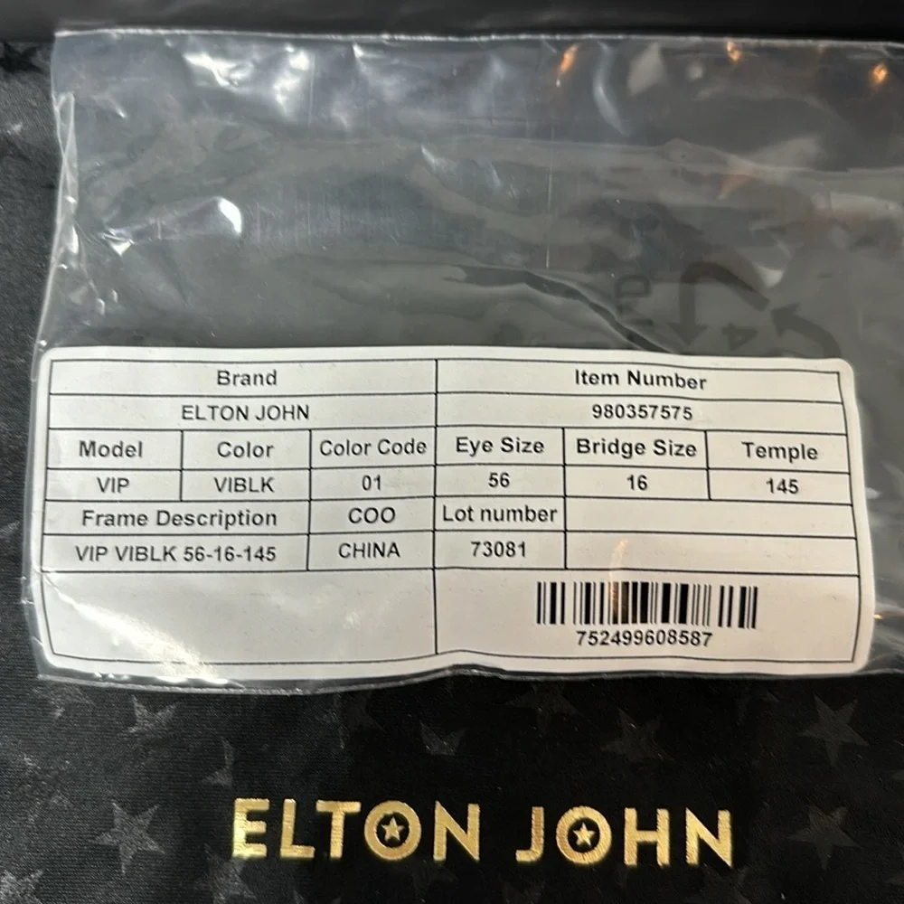 ☀️NWT Elton John Sunglasses